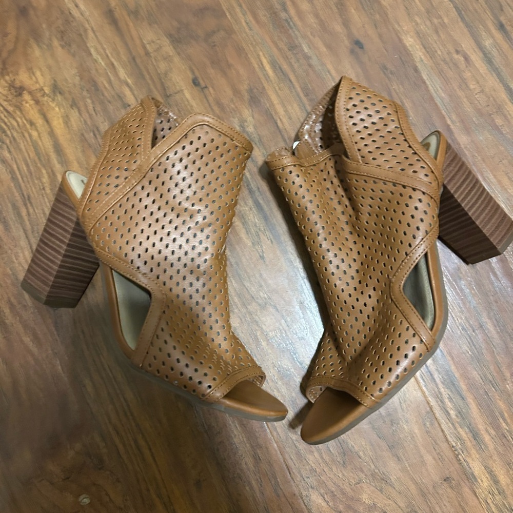 Sam Edelman Open Toe Ankle Boots Size 9.5 - Picture 4 of 8